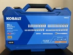 New Kobalt 55 Pc Sae Metric 6 Pt Socket Tool Set 90-TOOTH 3/8" Ratchet. Fixed Price $99.99.