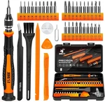 Jorest 38PCS Small Precision Screwdriver Set (S2 Steel), Black, Brown, Orange. Fixed Price $17.46.