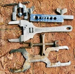 Plumbers' Plug Bc T148, Ace Slip Lock, T162 Squid Wrench, Flaring Tool. Fixed Price $35.00.