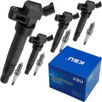 Ksu Coil Pack & Spark Plug Compatible With Hyundai Sonata 2.4L L4 2008 2009 2.... Fixed Price $74.99.