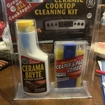 Cerama Bryte Cleaning Kit Stove Glass Pad Scraper Tool. Fixed Price $17.95.