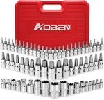 64PCS Master Torx Bit Socket And External Set, 1/4, 3/8, 1/2-INCH(E4. Fixed Price $77.99.