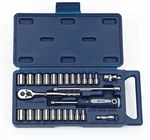 27PC 1/4"DRIVE Shallowsae&metric Socket Set 12POINT Supertorque Chrome Williams. Fixed Price $49.62.