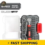 Hyper Tough 40-PIECE Ratchet Set With Click Fit Case. Fixed Price $24.99.