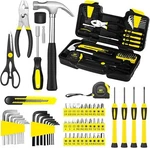 58 Pcs Household Hand Kit With Plastic Toolbox For Home,office Daily Repair. Fixed Price $32.99.