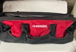 Husky 24 Wide Mouth Zippered Water Resistant Tool Bag - 16 Pockets Preowned. Fixed Price $45.00.