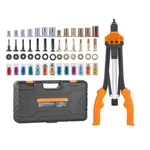 Succebuy 14" 16" Rivet Tool Rivnut Kit With Metric Sae Mandrels 70P. Fixed Price $112.54.
