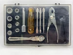 Vtg Socket Ratchet Travel Tool Kit 3/16 - 7/16 Std Screwdrivers Pliers Hong Kong. Fixed Price $11.99.