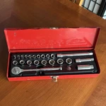 Husky Professional 24 Piece Drive Socket Set 1/4 & 3/8 Made Usa Vintage. Fixed Price $44.88.