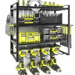 4-TIER Heavy-duty Organizer Wall Mount Cordless Drills & Tools Storage New. Fixed Price $43.49.