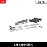 Gearwrench Drive Sae Metric Flex Head Ratchet Socket Mechanics Tool Set 55 Piece. Fixed Price $87.46.