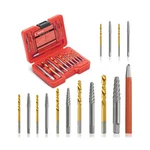 15 Pieces Screw Extractor Kit, 37# Cr-mo & 6542 Hss Steel Cobalt Left Hand Dr.... Fixed Price $31.59.