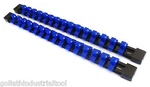 2 Goliath Industrial 3/8" Abs Mountable Socket Rail Holder Organizer Blue SH38BB. Fixed Price $12.99.