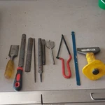 Ender 8-PIECE Mixed Set Chisel, File, Rasp, Hacksaw, Spade Bit. Fixed Price $10.00.