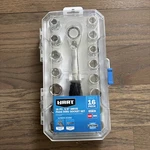 Hart 16-PIECE 3/8-INCH Drive Pass-thru Socket Set, Chrome. Fixed Price $24.99.