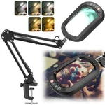Ivmaie Magnifying With Light, Rectangle Real Glass, 5 10X, Black. Fixed Price $57.99.