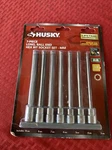 Husky 3/8 In. Drive Sae Long Ball Hex Bit Socket Set (7-PIECE). Fixed Price $44.99.