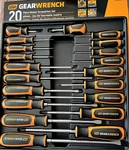 Gearwrench 80066H - 20 Piece Phillips/slotted/torx Dual Material Screwdriver Set. Fixed Price $77.99.