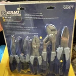 Kobalt 5-PIECE Pliers Hand Tool Set Slip Joint Diagonal Groove Box Chrome. Fixed Price $30.00.
