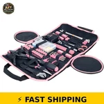 Stalwart 86 Piece Tool Set With Roll-up Bag Pink. Fixed Price $51.99.
