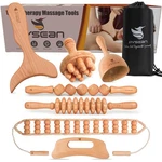 Wooden Massage Tool Set, 7-PIECE Body Kit For Home Use, Manual Included. Fixed Price $39.38.