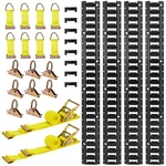 Vevor E-track Tie-down Kit 7.7 Ft Rails Include 26 Pcs Accessories. Fixed Price $159.99.
