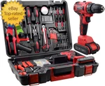 Powerful Brushless Motor 21V Cordless Drill Set, 319 In-lb Torque, 0-1350RMP. Fixed Price $111.99.
