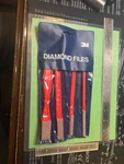 3M Flexible Diamond Hand File Red Set, 74 Micron, Medium, New, 6". Fixed Price $29.95.