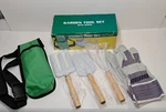 New Garden Hand Set -3 Plus Leather Gloves & Apron Bag, Ruff Ready. Fixed Price $14.00.