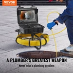 Vevor Sewer Camera Pipe Inspection 9-INCH 720P Screen 164 Ft. Fixed Price $625.27.