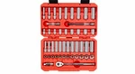 Tekton 3/8 Inch Drive 6-POINT Socket, Ratchet Metric & Sae Set, 47-PIECE. Fixed Price $125.00.