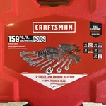 Craftsman 159 Piece Mechanics Tool Set (CMMT12125) New. Fixed Price $165.00.