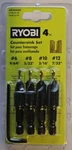Ryobi Countersink Set AR2008G, 4PC, #6 #8 #10 #12 Sizes, Ea. Drill Driver Bits. Fixed Price $17.99.
