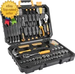Pro 128 Piece Tool Set-general Household Hand Kit, Auto Repair Set, Wi. Fixed Price $61.48.