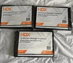 Hdx 10-POCKET Storage Organizer ( 3 Pack). Fixed Price $30.00.