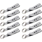 10PCS Mini Edc Gear Pocket Suspension Clip Hanger Tool Ring Keychain Usa. Fixed Price $11.85.