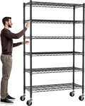 Meet Perfect 6-TIER Storage Shelves Nsf Certified Wire Shelving Unit On Wheels. Fixed Price $159.29.