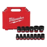 Milwaukee Shockwave 1/2 In. Drive Metric 6 Point Impact Rated Shallow Socket Set. Fixed Price $89.95.