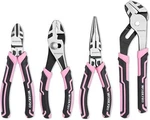 Workpro 4-PIECES Pliers Set Premium Cr-v Construction Tool Pink Ribbon/red. Fixed Price $27.99.