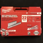 Milwaukee Tool 48-22-9410 Pc 1/2" Drive Sae Ratchet And Socket Set. Fixed Price $139.95.