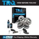 Trq Front & Rear Brake Rotor Premium Metallic Pad Kit W/chemicals. Fixed Price $479.95.