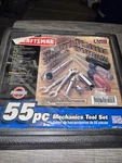 Sears Craftsman Usa 55PC Mechanics Tool Set Socket Ratchet 33455 Nos Metric Sae. Fixed Price $159.00.