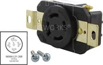 Works Flush Mount Industrial Locking Grade Receptacle (nema L21-20R) Set Of. Fixed Price $49.99.