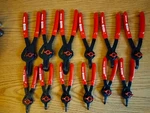 Matco Tools Snap Ring Pliers 90" Bent Tip Red Handle No Case.. Fixed Price $279.99.