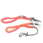 (2) Stronghold Tool Tether Leash Lanyard 15LBS Bungee Double Lock Carabineer 48". Fixed Price $22.94.