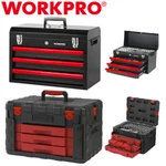 Workpro 450 Pieces /408 Heavy Duty Mechanics Tool Set Chrome Metal W/ Box. Fixed Price $199.99.