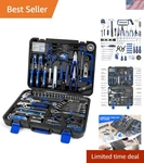 Prostormer 259-PIECE Complete Tool Kit In Blue Ideal For Home & Auto Repairs. Fixed Price $115.19.