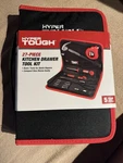 Hyper Tough 27-PIECE Kitchen Drawer Tool With Handy Storage Case Model 42884. Fixed Price $14.95.