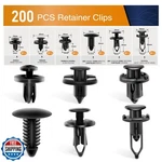 Gooacc GRC-47 Universal Plastic Fender CLIPS,200 Pcs Push Bumper Fastener. Fixed Price $20.00.