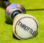 Vintage Throttle Cable White Knob 36 / Long Bakelite. Fixed Price $26.25.